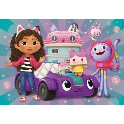 Clementoni - Gabby S Dollhouse Supercolor - 2 x 20 (Include 2 x 20 Pezzi) Puzzle Cartoni Animati - CL24802