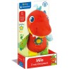 Clementoni - Milo Il Mio Dinosauro - Peluche Sviluppo Multisensoriale, Interattivo, Educativo, Gioco Bambino 6 Mesi, Lavabile in
