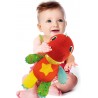 Clementoni - Milo Il Mio Dinosauro - Peluche Sviluppo Multisensoriale, Interattivo, Educativo, Gioco Bambino 6 Mesi, Lavabile in