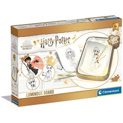 Clementoni - Harry Potter LED Luminosa, Magica 7-10 Anni - Gioco Creativo Lavagna cancellabile - Set Disegno per Bambini - CL186