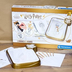 Clementoni - Harry Potter LED Luminosa, Magica 7-10 Anni - Gioco Creativo Lavagna cancellabile - Set Disegno per Bambini - CL186