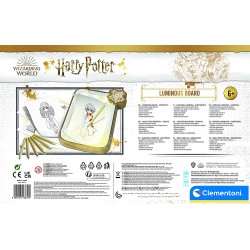Clementoni - Harry Potter LED Luminosa, Magica 7-10 Anni - Gioco Creativo Lavagna cancellabile - Set Disegno per Bambini - CL186