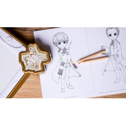 Clementoni - Harry Potter LED Luminosa, Magica 7-10 Anni - Gioco Creativo Lavagna cancellabile - Set Disegno per Bambini - CL186