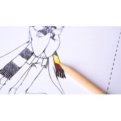 Clementoni - Harry Potter LED Luminosa, Magica 7-10 Anni - Gioco Creativo Lavagna cancellabile - Set Disegno per Bambini - CL186