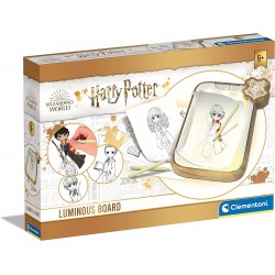 Clementoni - Harry Potter LED Luminosa, Magica 7-10 Anni - Gioco Creativo Lavagna cancellabile - Set Disegno per Bambini - CL186