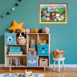 Clementoni - Gaby S Dollhouse Supercolor Dollhouse - 24 Maxi Pezzi - CL28520