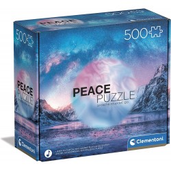 Clementoni - Peace Puzzle - The Mountain - 500 pezzi - Made in Italy, puzzle adulti paesaggi - CL35116