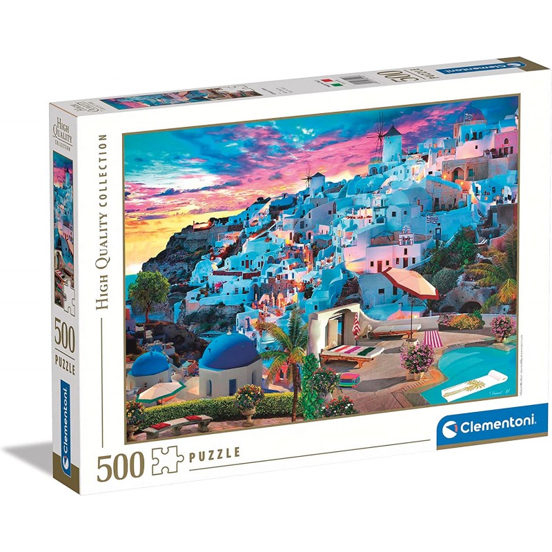 Clementoni - Collection Greece View - 500 Pezzi Puzzle Adulti