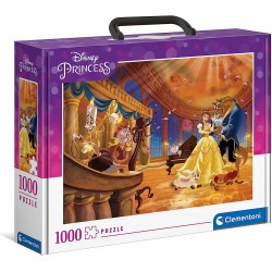 Clementoni - Valigetta Disney Princess - 1000 Pezzi Puzzle Adulti, Made in Italy, Multicolore - CL39676