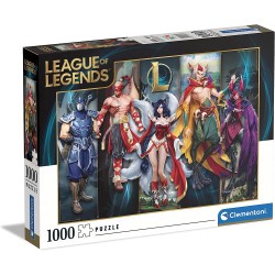 Clementoni - Puzzle League Of Legends - 1000 pezzi - Made in Italy, fantasy, videogiochi - CL39680