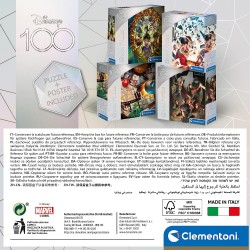 Clementoni - Disney Mickey Mouse Celebration - 1000 Pezzi Puzzle Adulti, Made In Italy, Multicolore - CL39719
