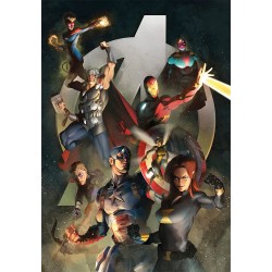 Clementoni - Marvel The Avengers - 1000 Pezzi Adulti, Puzzle Supereroi, Made in Italy, Multicolore - CL39721