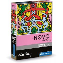 Clementoni - Keith Haring - 1000 Pezzi Adulti, Arte, Puzzle Quadri Famosi, Made in Italy, Multicolore - CL39757