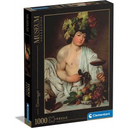 Clementoni - Museum Collection - Caravaggio, Bacchus - 1000 Pezzi Adulti, Arte, Puzzle Quadri, Dipinti Famosi, Made in Italy, Mu