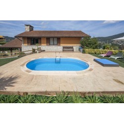 Piscina interrata GRE Serie MADAGASCAR 700x320 h 150 ovale