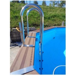 Piscina Composito GRE Serie AVANTGARDE 606x326h 124 Con Luce Rettangolare KPCOR60LN