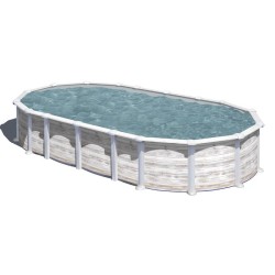 Piscina acciaio GRE Serie ISLANDIA 730x375 h 132 ovale