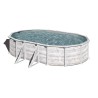 Piscina acciaio GRE Serie GROENLANDIA 610x375 h 132 ovale
