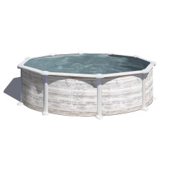 Piscina acciaio GRE Serie GROENLANDIA  460 h 132 tonda