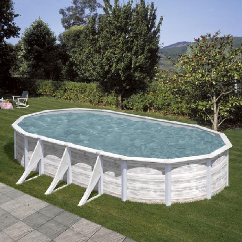 Piscina acciaio GRE Serie FINLANDIA 730x375 h 120 ovale