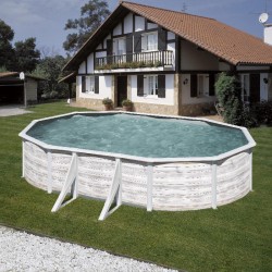 Piscina acciaio GRE Serie FINLANDIA 610x375 h 120 ovale