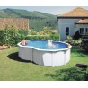Piscina acciaio GRE serie VARADERO 500x340x120h a forma di otto