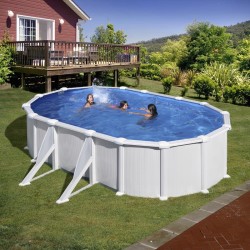 Piscina acciaio GRE serie ATLANTIS 610x375x132h ovale