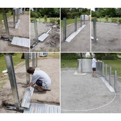 Piscina acciaio GRE serie HAITI 915x470x132h Ovale