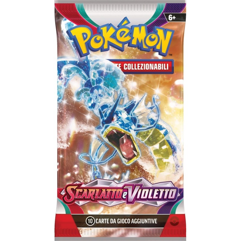 Pokemon SCARLATTO e VIOLETTO 1 Pacco Singolo Busta Italiano Booster con 10 carte - Artwork RANDOM - (ITALIANO) Bustina (IT) - PK