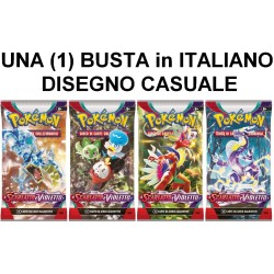 Pokemon SCARLATTO e VIOLETTO 1 Pacco Singolo Busta Italiano Booster con 10 carte - Artwork RANDOM - (ITALIANO) Bustina (IT) - PK