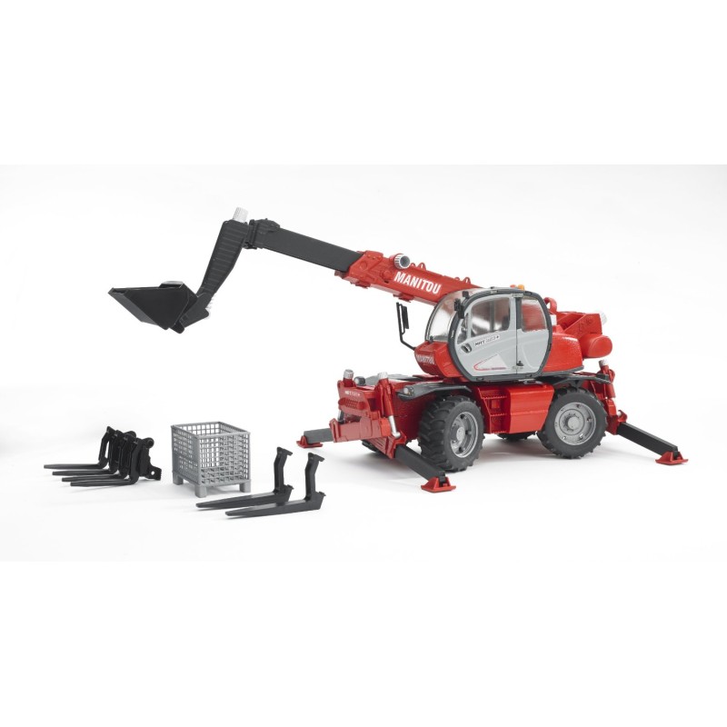 Bruder - Manitou Mrt 2150 Con Braccio Meccanico e Accessori - 02129