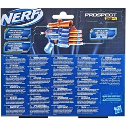 Nerf Elite 2.0, Blaster Prospect QS-4, 8 dardi originali Nerf Elite, Blaster a 4 dardi, mirino telescopico fisso - F4190EU40