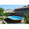 Piscina in Legno 620x395x136h SAFRAN 2 Ovale GRE - 7900892