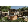 Piscina in Legno 280x107h LILI 2 Tonda - GRE 80008