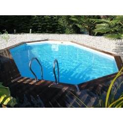 Piscina in Legno ovale 436x336x117h GRENADE 2 GRE - 7900862