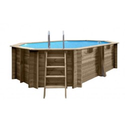 Piscina in Legno ovale 436x336x117h GRENADE 2 GRE - 7900862