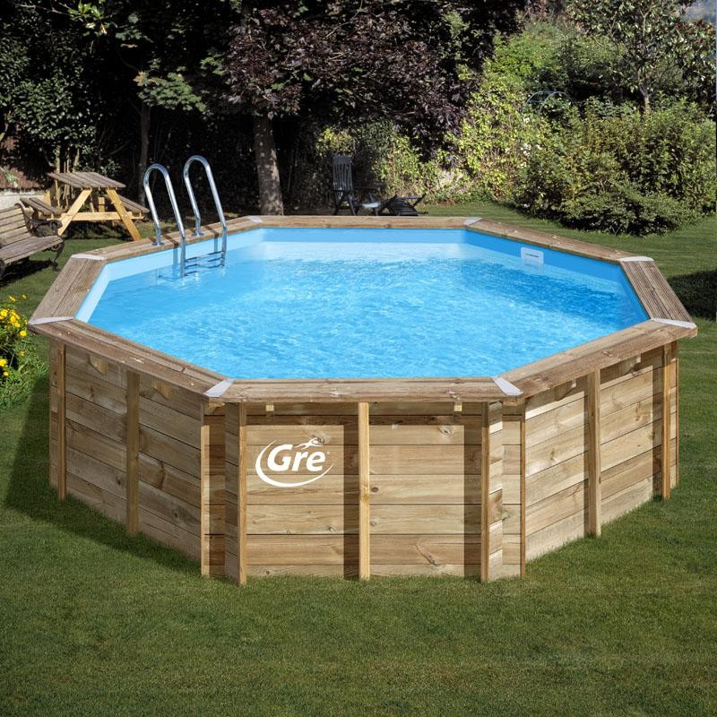 Piscina in Legno 500x127h VIOLETTE 2 Tonda GRE 80003