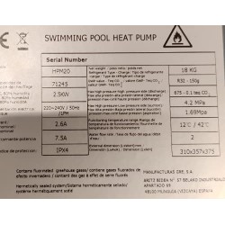 Gre HPM20 Mini pompa di calore da 059 kW per piscine fino a 20mc