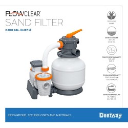 Bestway - Filtro A Sabbia Flowclear Filtraggio Da 8.327 L/h - 58499