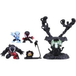 Hasbro Marvel Stunt Squad Villain Knockdown Playset Spider-Man & Miles Morales VS Venom - F7833