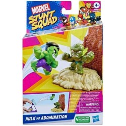 Marvel Stunt Hulk VS Abomination Playset con Personaggi - F7066