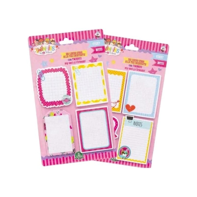 Giochi Preziosi - Twinnies My Social Friends Sticky Notes 48 pz. - TNN04000