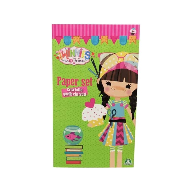 Giochi Preziosi - Twinnies - My Social Friends Paper Set 12 pz. - TNN07000