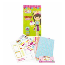Giochi Preziosi - Twinnies - My Social Friends Paper Set 12 pz. - TNN07000