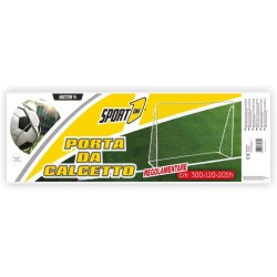 Sport1 - Porta Calcetto Regolamentare in acciaio Bianco cm 300x120x205h - 702800041