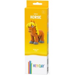 Hey Clay Horse - Pasta modellabile small set Cavallo in confezione piccola da 1 soggetto con 3 colori. Set Horse personaggio cav