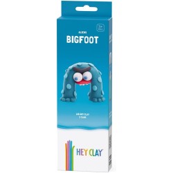 Hey Clay Bigfoot - Pasta modellabile small set per Bambini in confezione piccola da 1 soggetto con 3 colori. Set personaggio di 