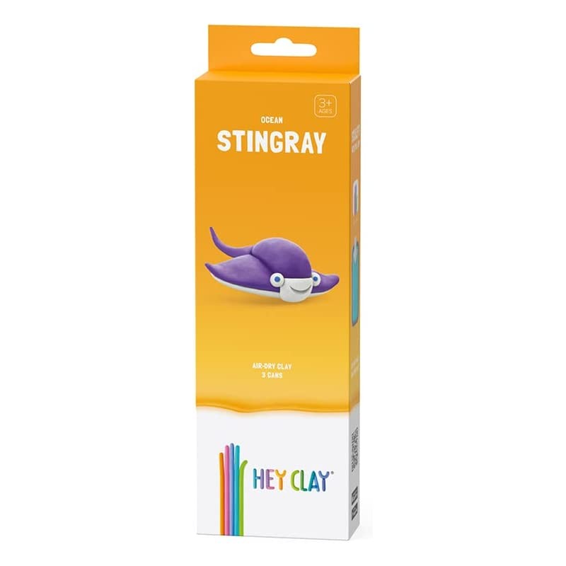 Hey Clay Stingray, pasta modellabile small set Razza. Argilla da Modellare in confezione piccola da 1 soggetto con 3 colori. Set