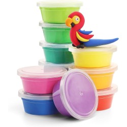 Hey Clay Birds 2, pasta modellabile medium set Uccelli 2 per Bambini in confezione da 3 soggetti con 6 colori. Set medio da 3 uc