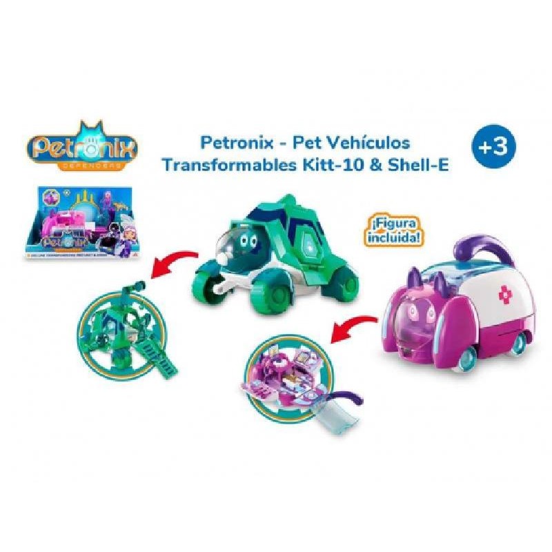 Giochi Preziosi - Petronix Defenders Deluxe Transforming, Cuccioli Trasformabili Veicolo Deluxe assortito - PET04000